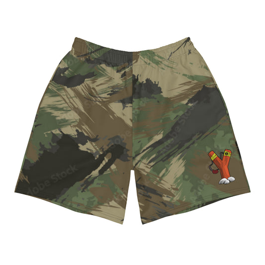FlyStrate scratch Camo Athletic Shorts