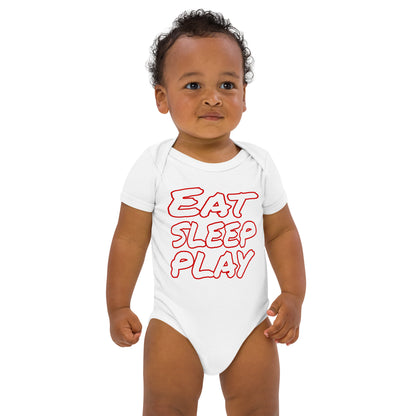 Eat, sleep ,play cotton baby bodysuit