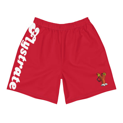 Flystrate Red Over the knee Leisure Shorts