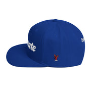 Royal Blue Flystrate embroidery Snapback